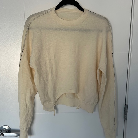 Céline Cream Wool Sweater Size M | Minimalist Luxury Knit | 100% Wool - Picture 2 of 15